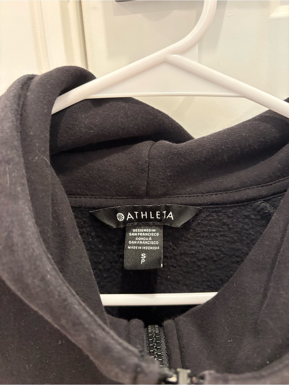 Athleta Forever Fleece 1/2 Zip Hoodie Size Small - Picture 4 of 9